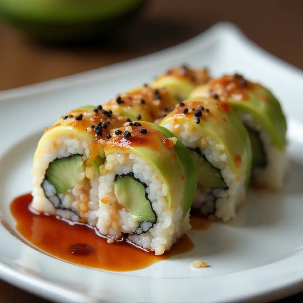 Deconstructed California Roll Sushi