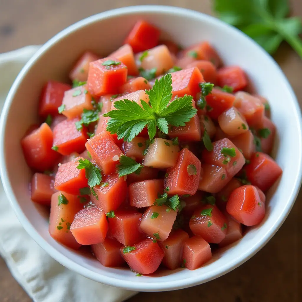 Tangy Rhubarb Salsa