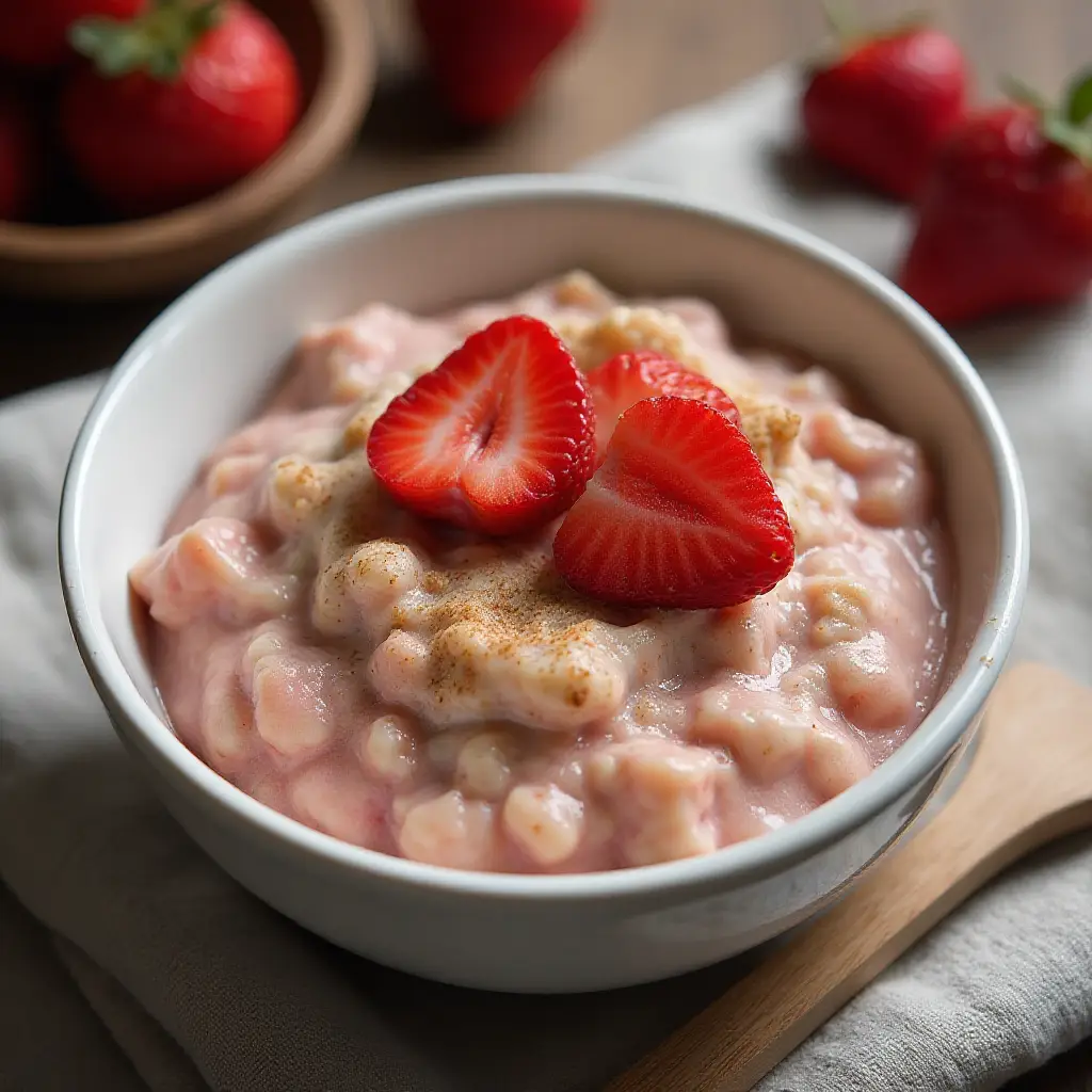 Strawberries and Cream Oatmeal