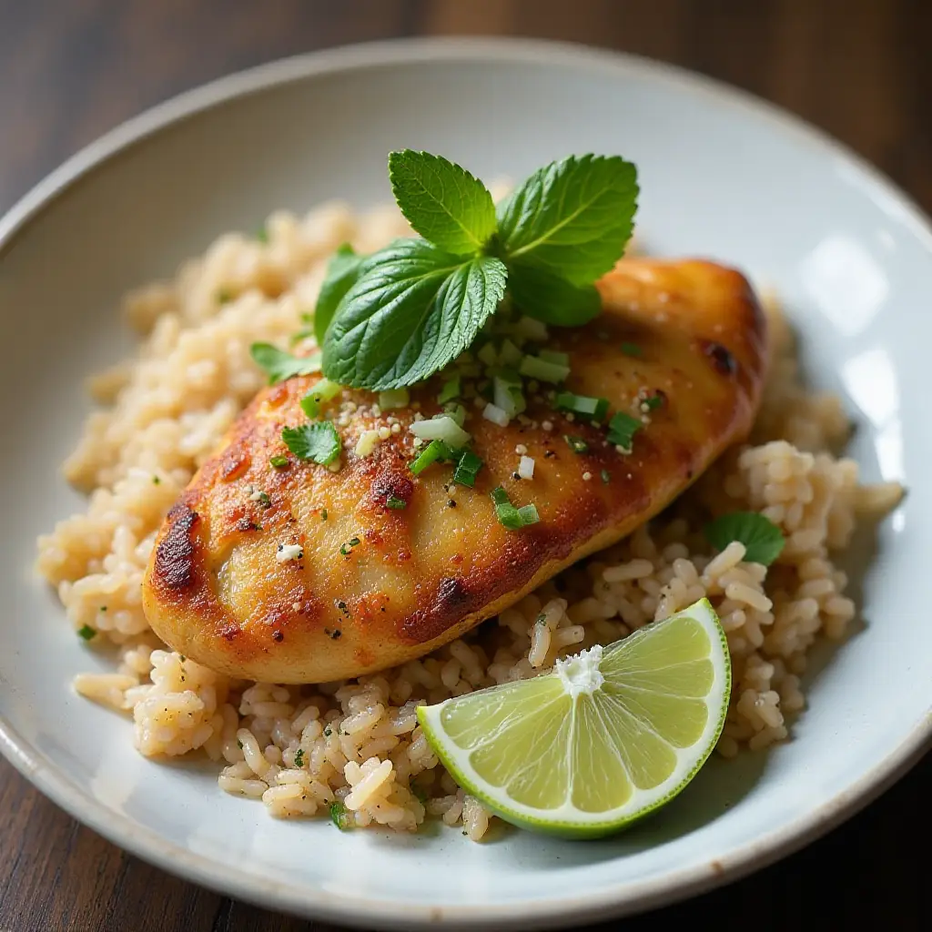 Southeast Asian Style Chicken Rice