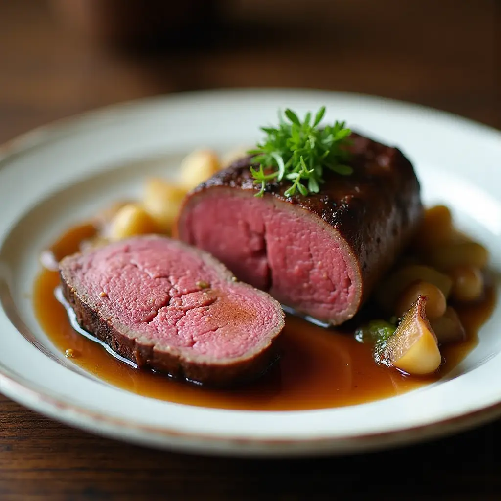 Beef Tenderloin With Roasted Shallots