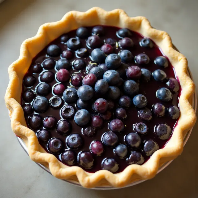 Patsy's Half-Baked Blueberry Pie