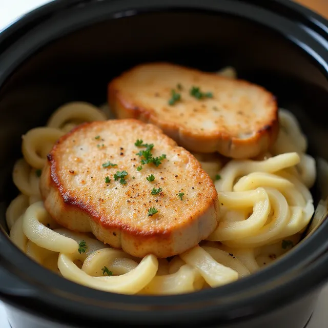 Easy Pork Chops for the Slow Cooker