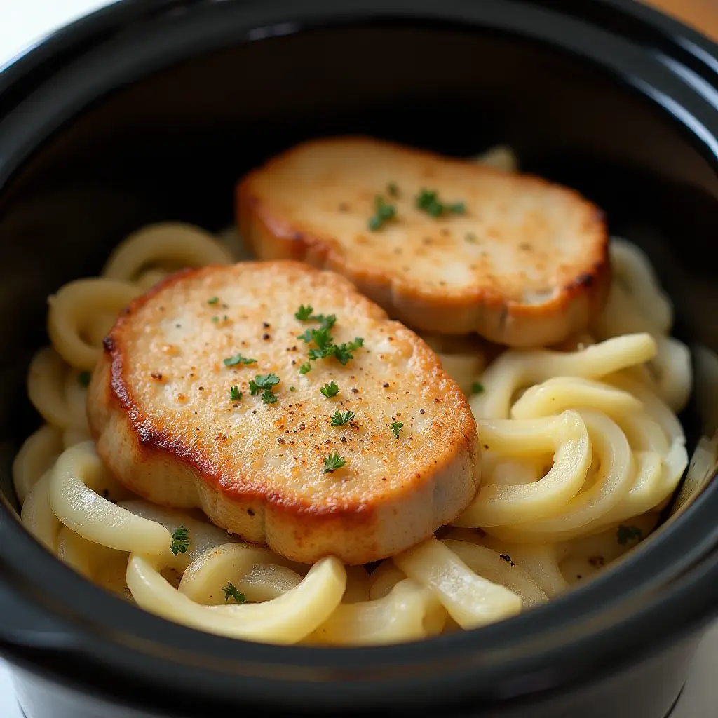 Easy Pork Chops for the Slow Cooker