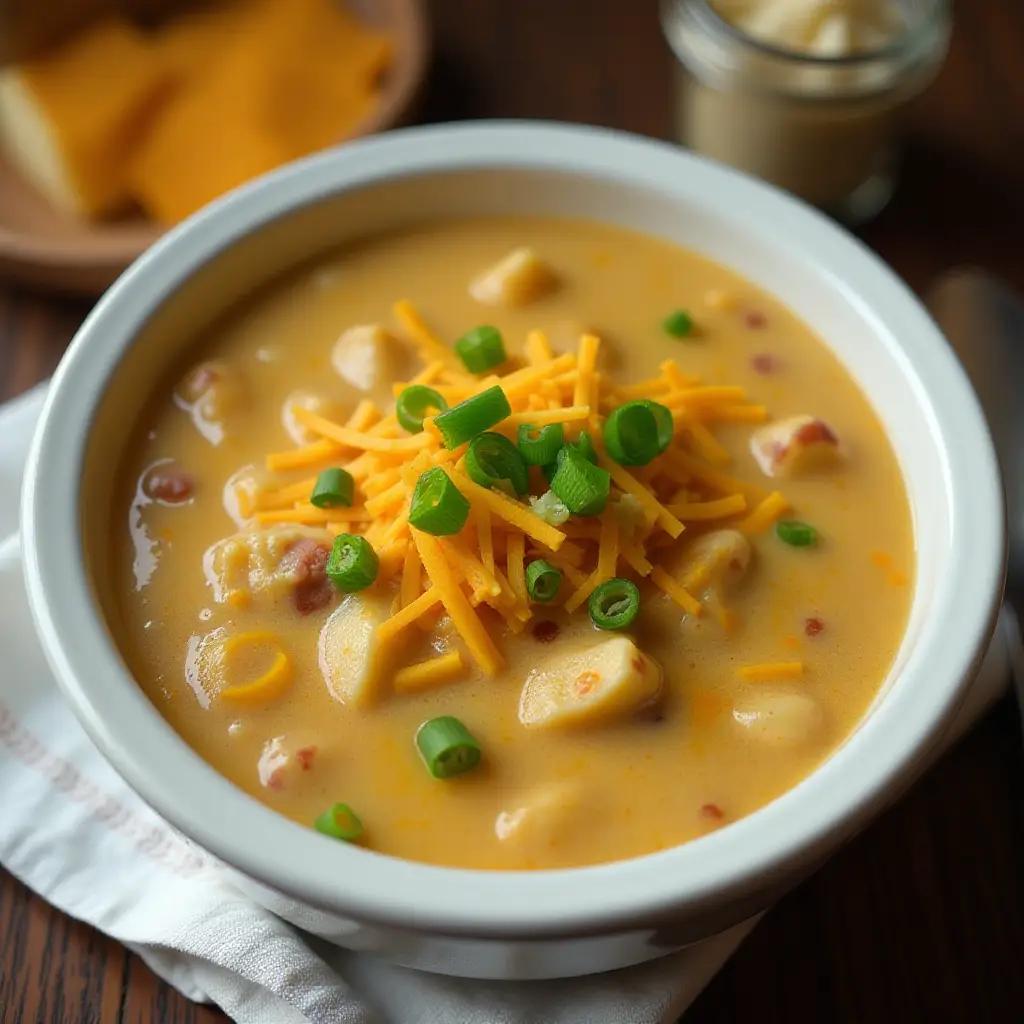 Slow Cooker Loaded Potato Chowder