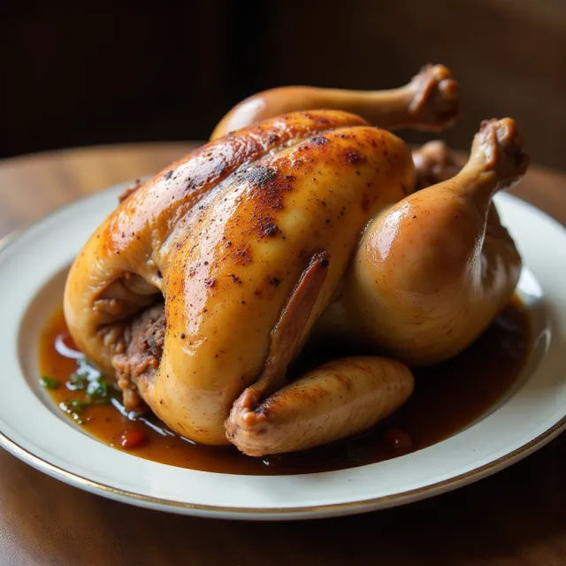Simple Whole Roasted Chicken