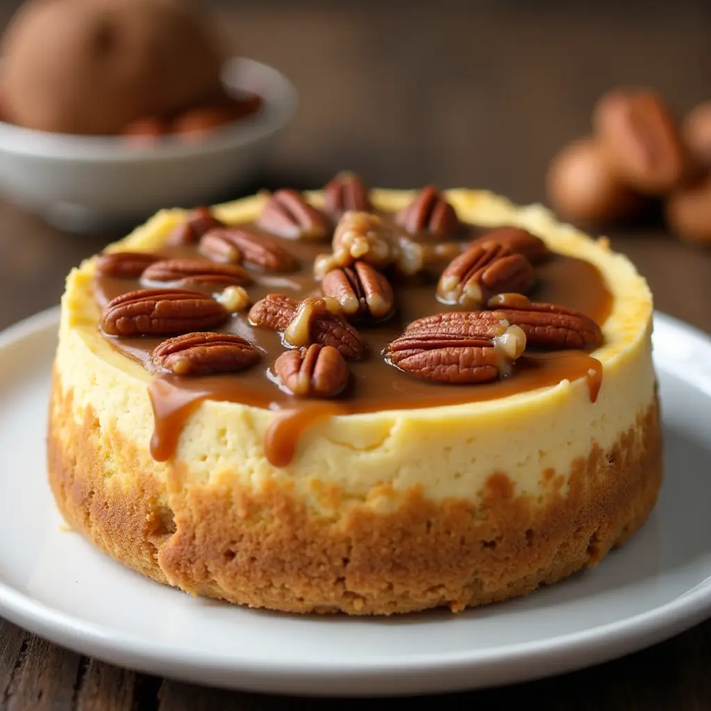 Air Fryer Turtle Cheesecake