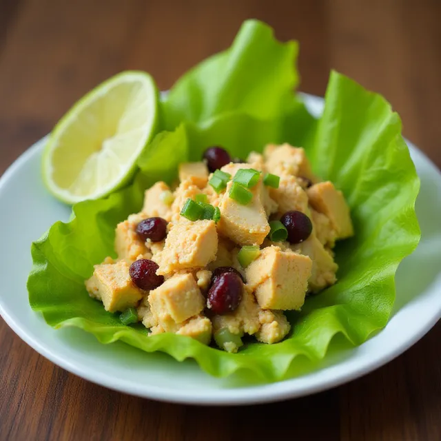Curried Chicken Lettuce Wraps