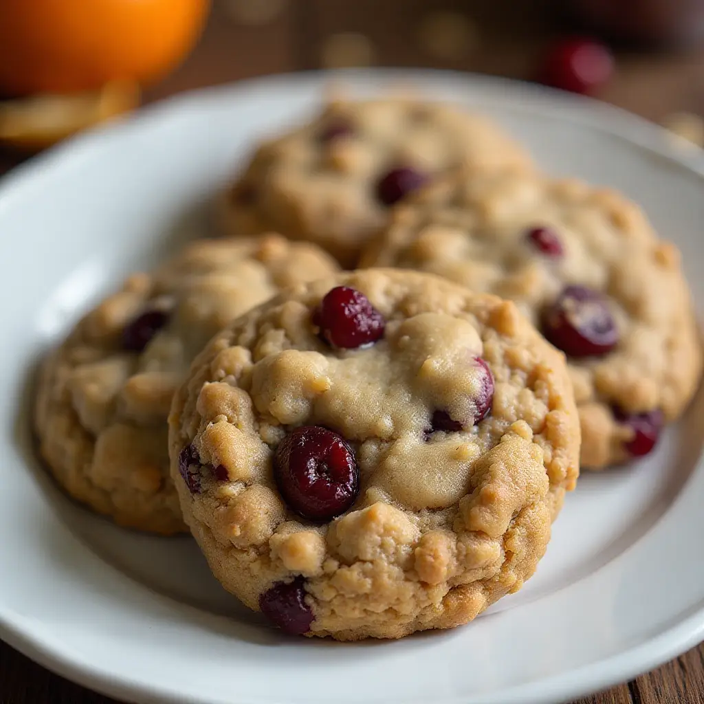 Cranberry Orange Oatmeal Cookies
