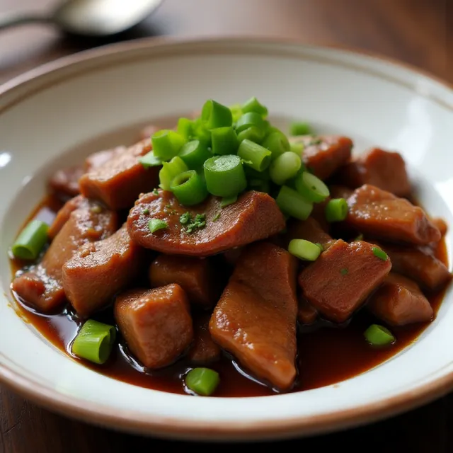 Mongolian Beef and Spring Onions