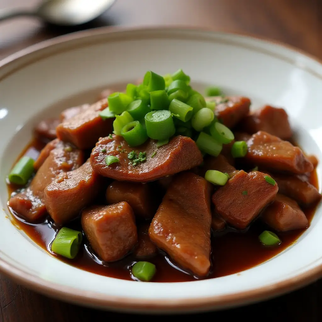 Mongolian Beef and Spring Onions