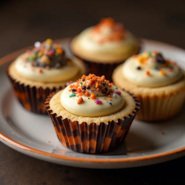 Halloween Mini Cheesecakes
