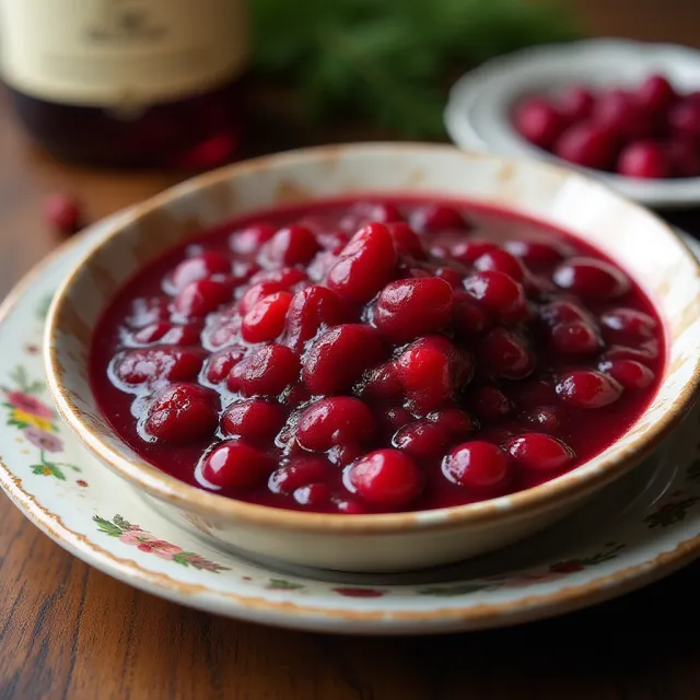 Cranberry Sauce with Bourbon