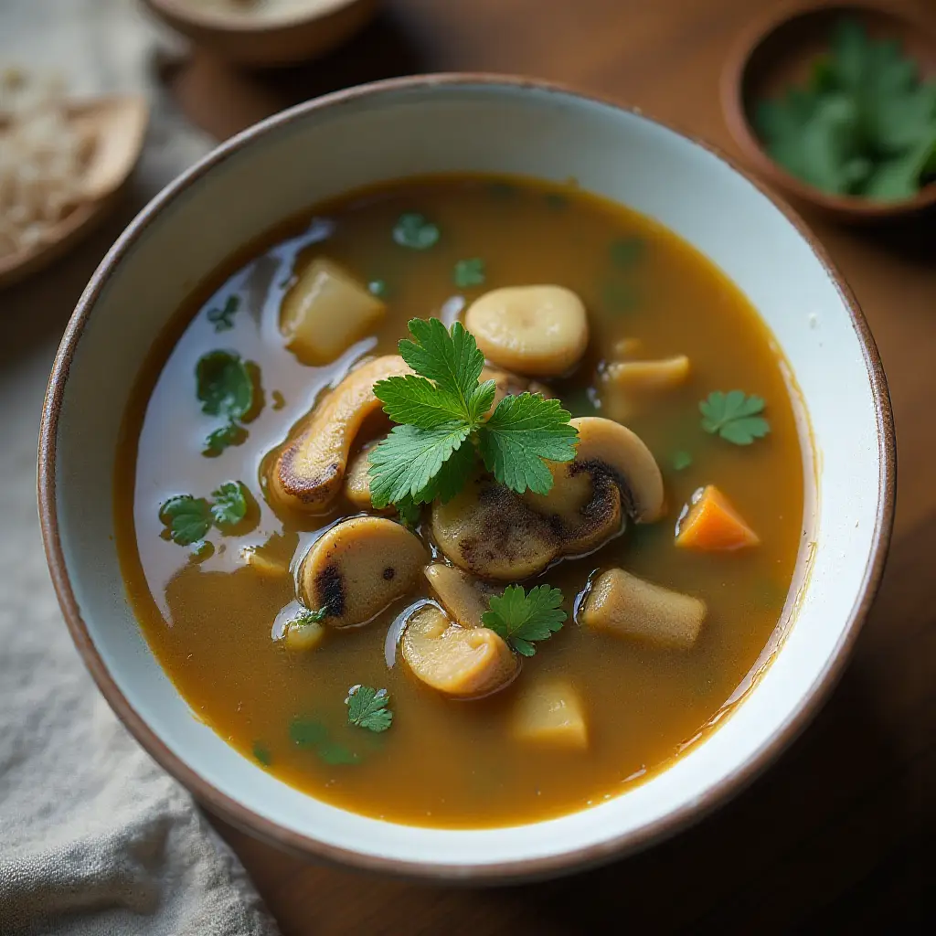 Coconut-Tamari Mushroom Soup