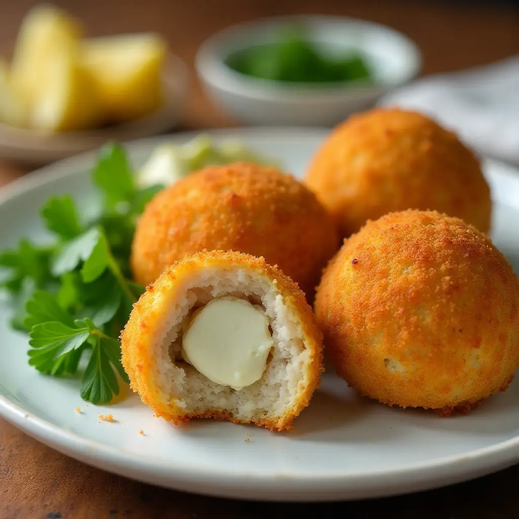 Air Fryer Chicken Kiev Balls