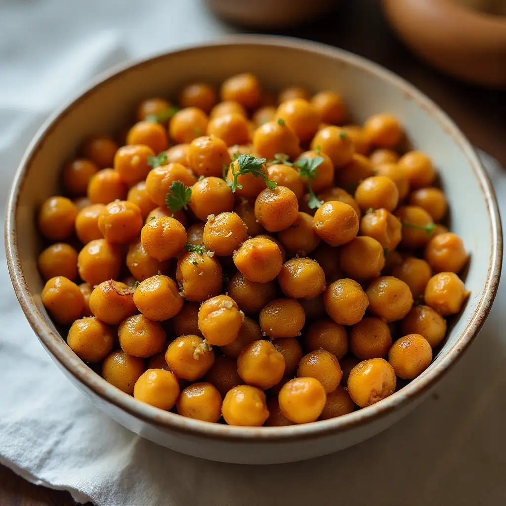 Indian-Spiced Roasted Chickpeas