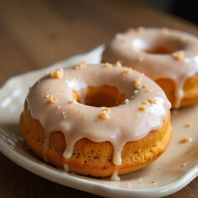 Glazed Pumpkin Donuts