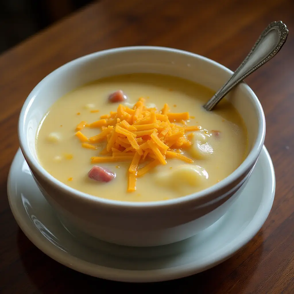 Ham, Potato, and Cheese Soup