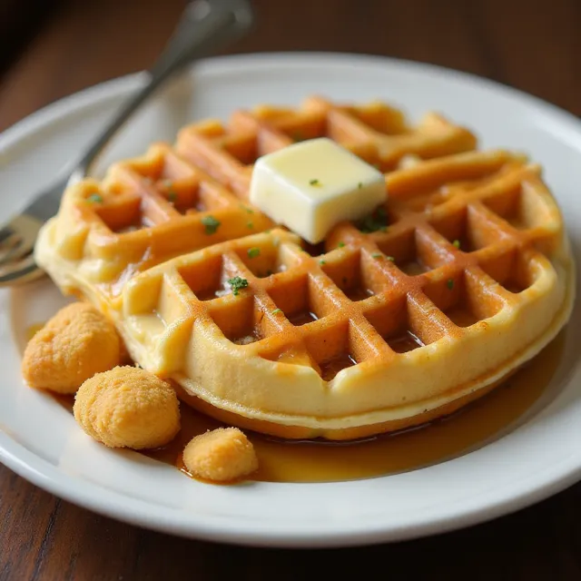 Chicken and Waffles Casserole