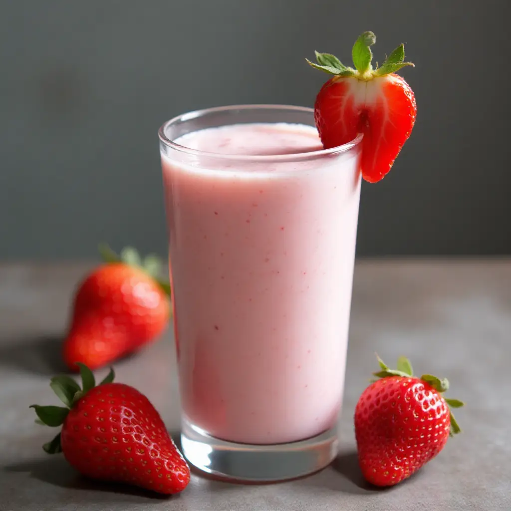 Delicious, Healthy Strawberry Shake