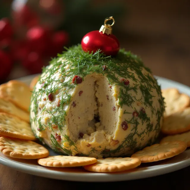 Christmas Ornament Cheese Ball