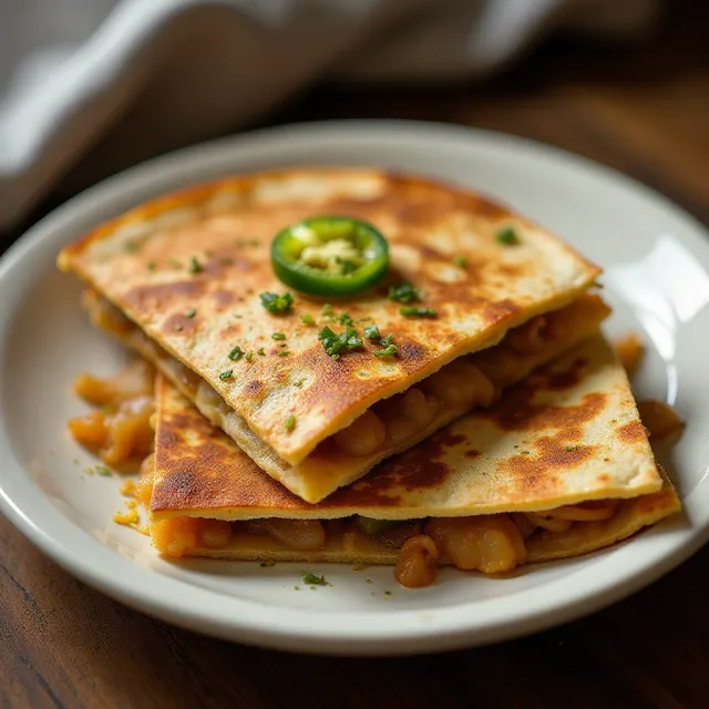 Caramelized Onion and Jalapeño Quesadillas