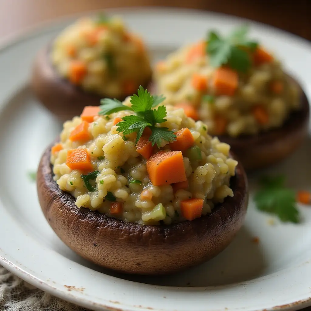 Giant Stuffed Mushrooms