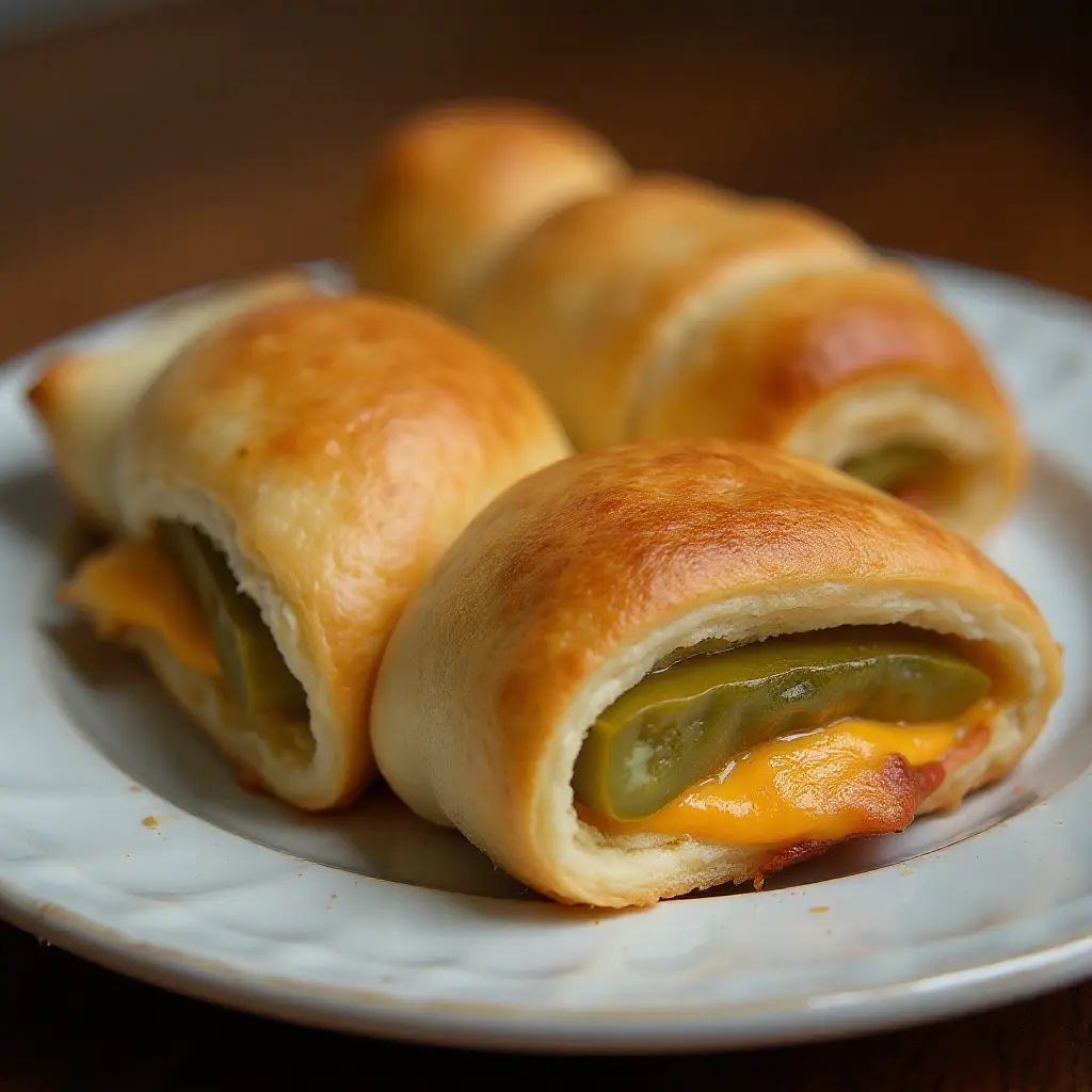 Cheesy Pickle Pigs in a Blanket