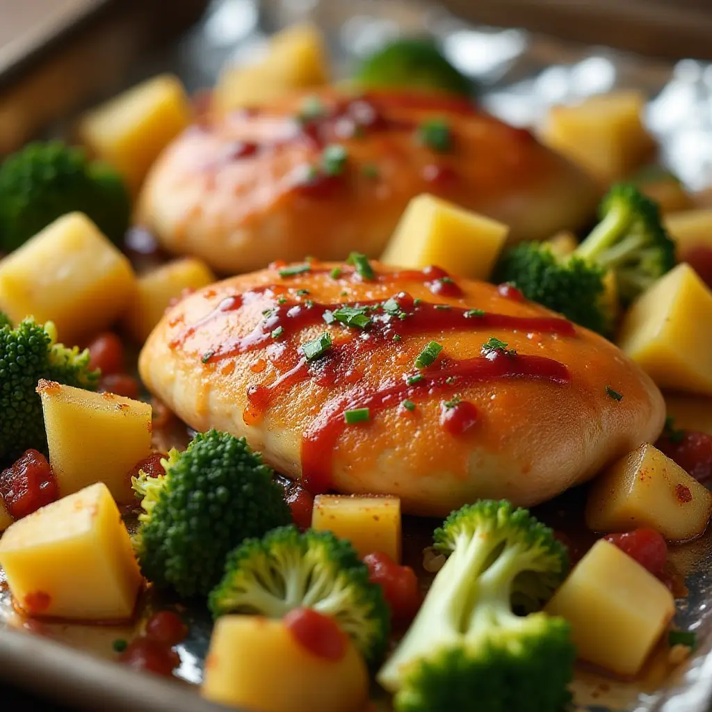 Sheet Pan Hawaiian Chicken