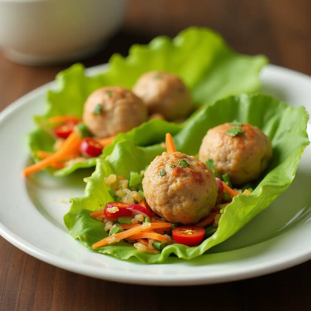 Asian Roll Lettuce Wrap