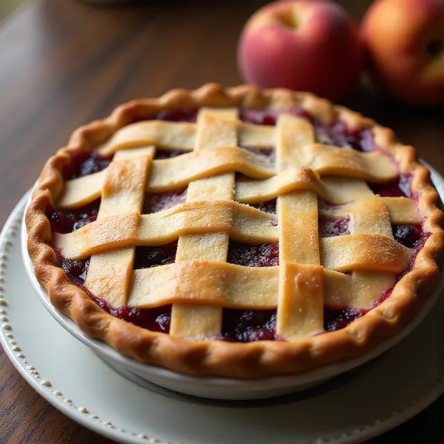 Cherry Berry Peach Pie