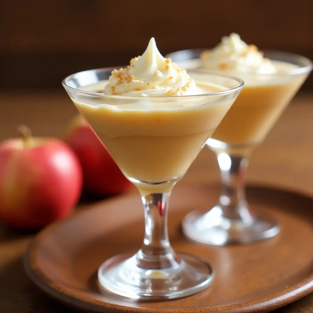 Caramel Apple Martini Pudding Shots