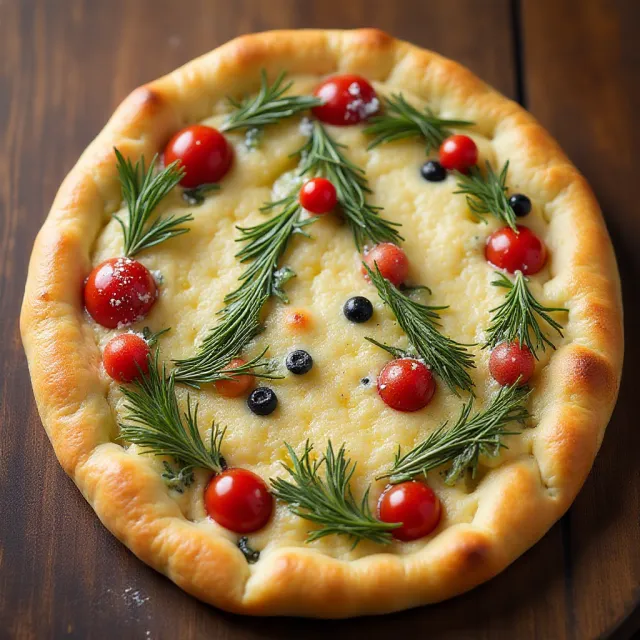 Easy Festive Focaccia