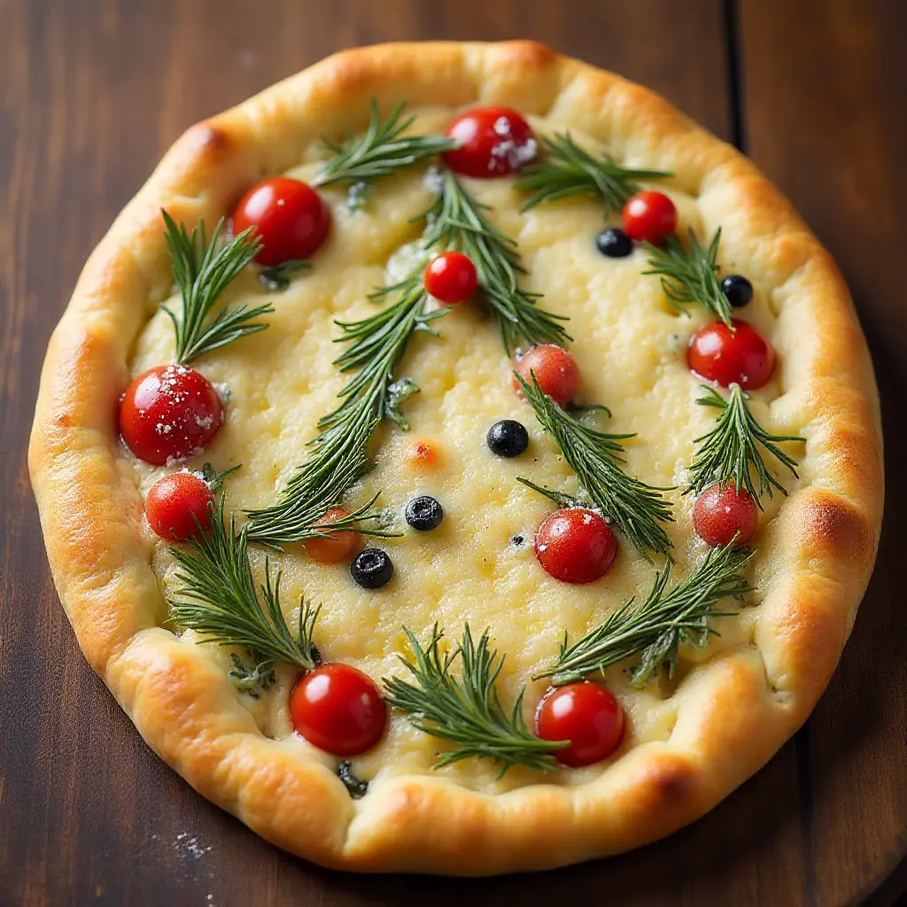 Easy Festive Focaccia