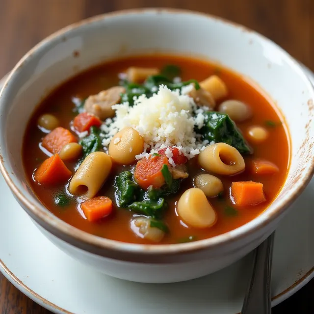 Slow Cooker Vegetarian Minestrone