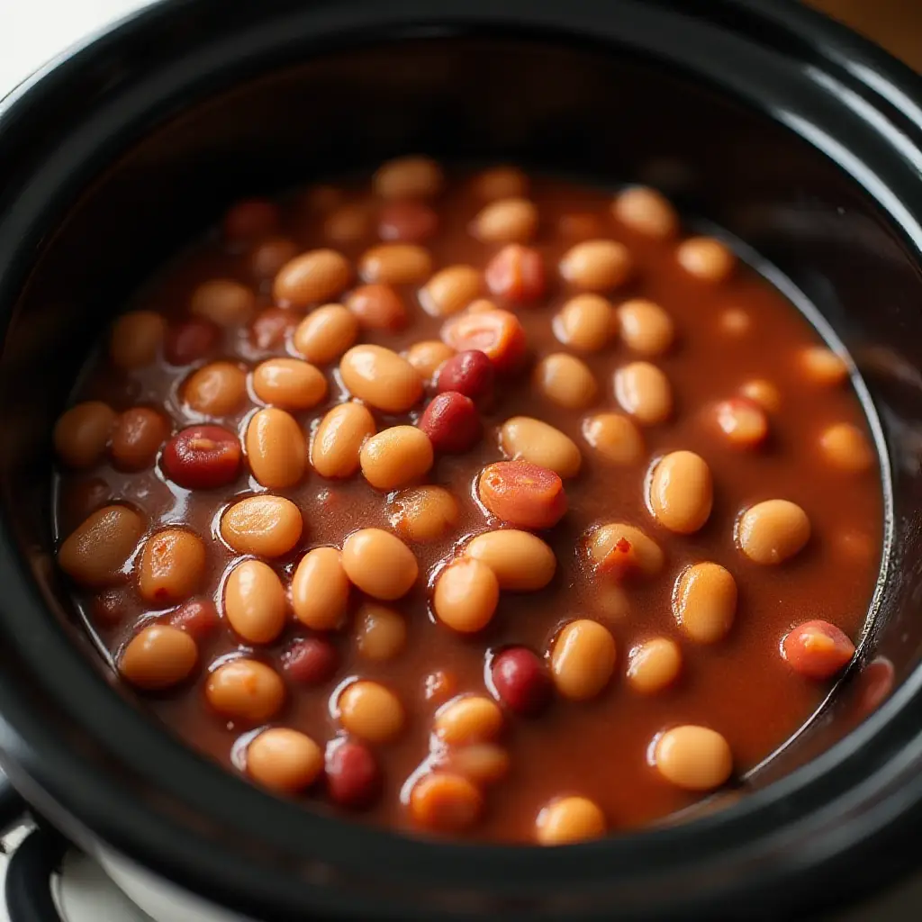 Slow Cooker Homemade Beans