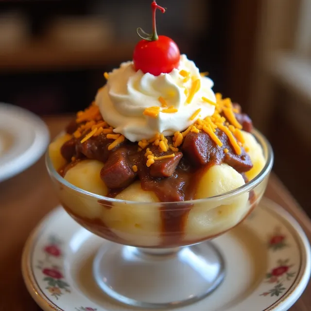 Hot Beef Sundae