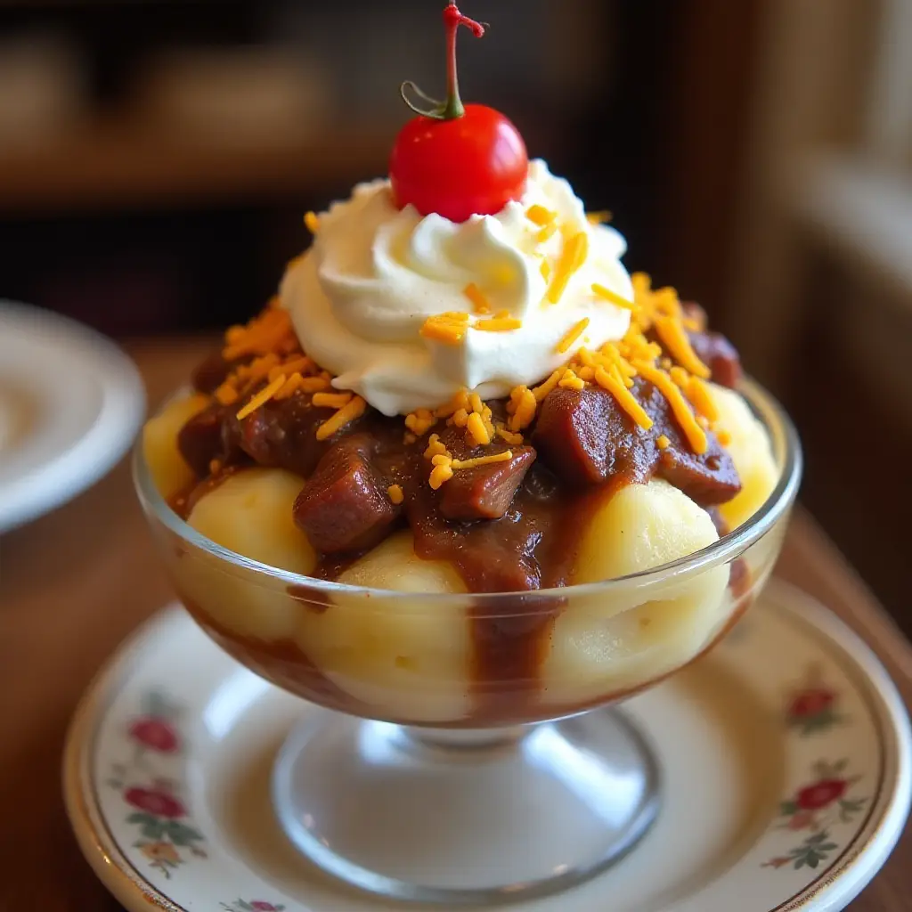 Hot Beef Sundae