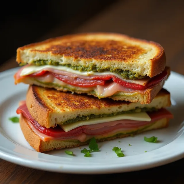 Prosciutto and Provolone Panini Sandwiches