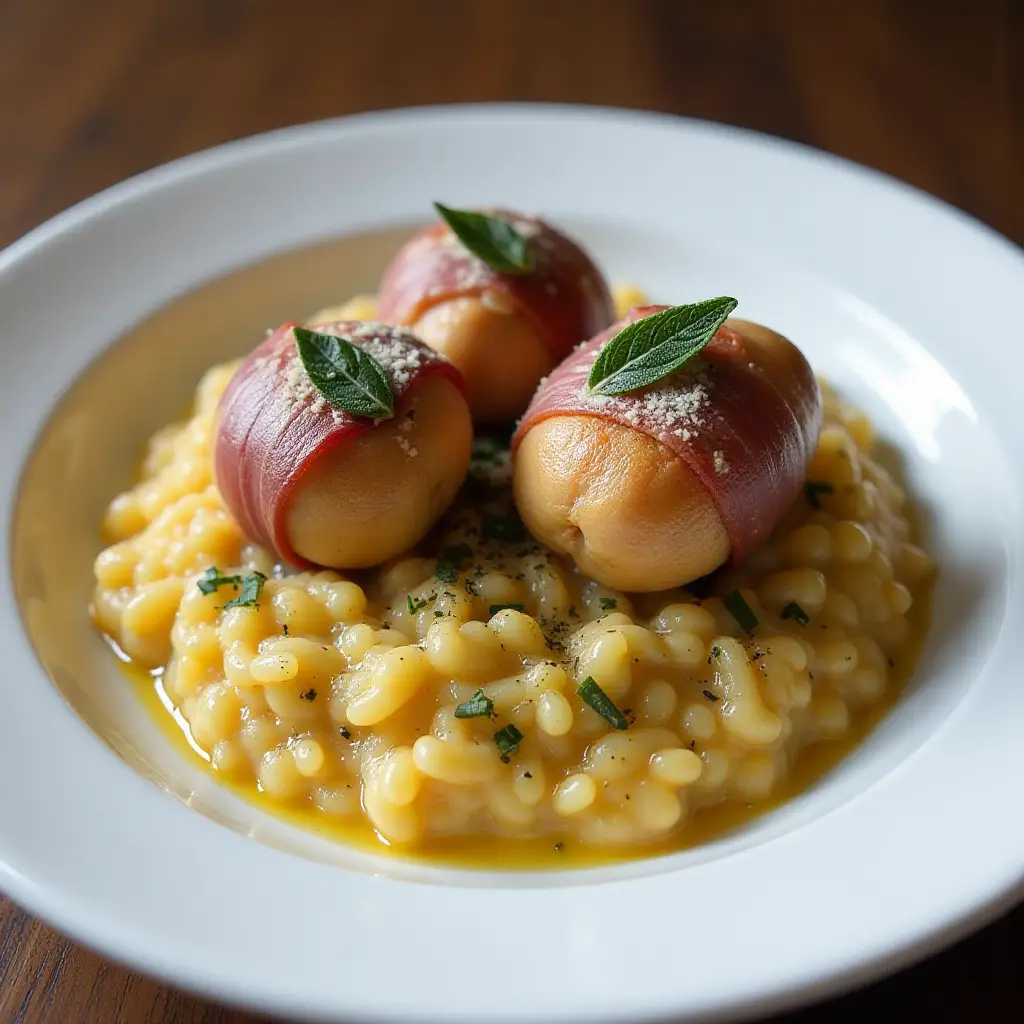Italian Risotto con Quaglie (Quail Risotto)