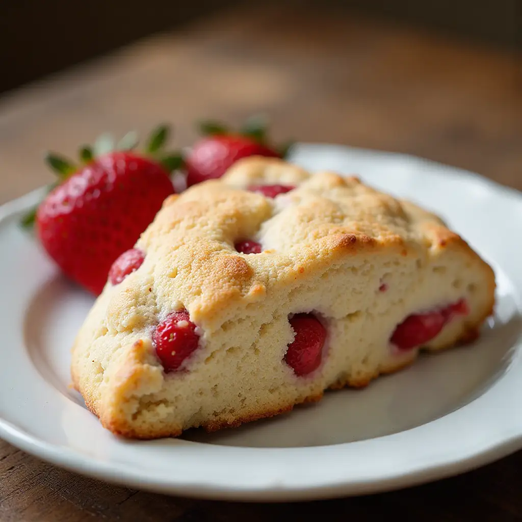 Fresh Strawberry Scones
