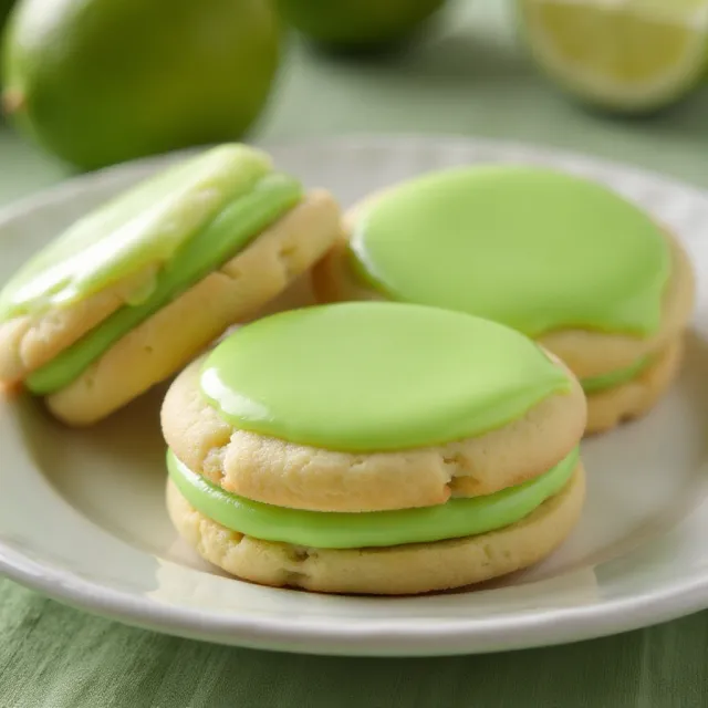 Lime Sandwich Sugar Cookies