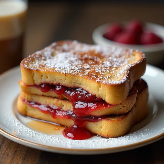 PB&J Stuffed French Toast