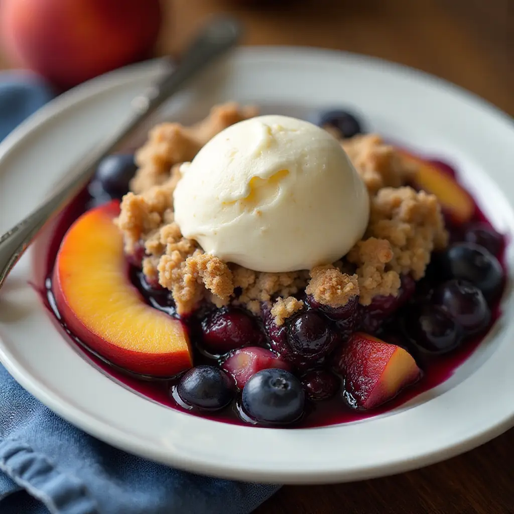 Blueberry Peach Crisp