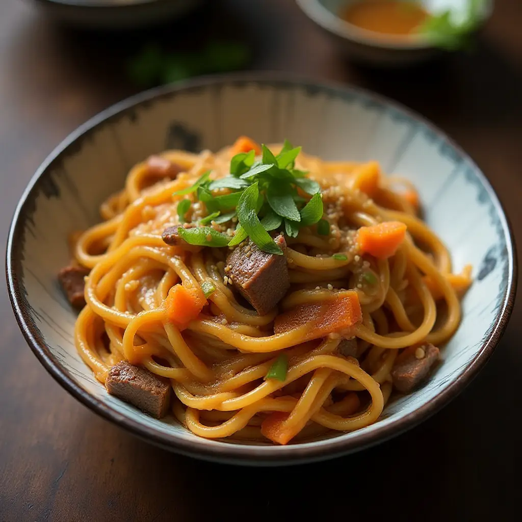 Jab Chae (Korean Noodles)