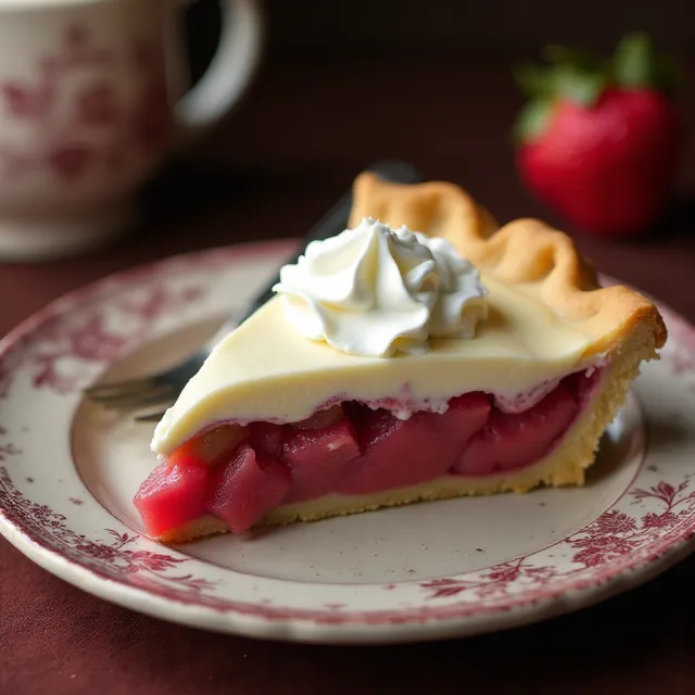 Rhubarb Cheese Pie