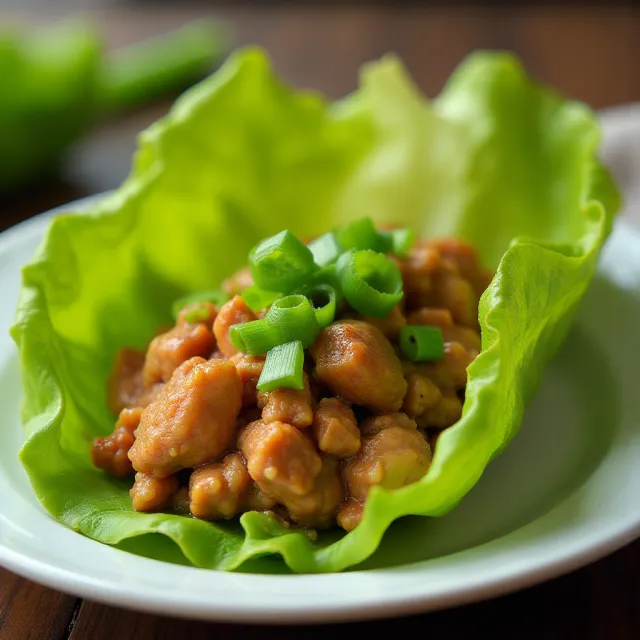 Asian-Inspired Chicken Lettuce Wraps