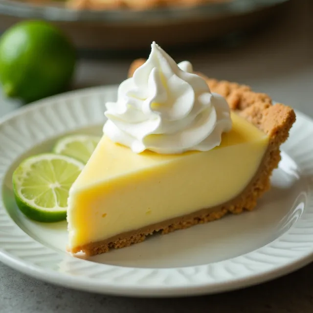 Perfect Key Lime Pie with Coconut Rum Whipped Cream