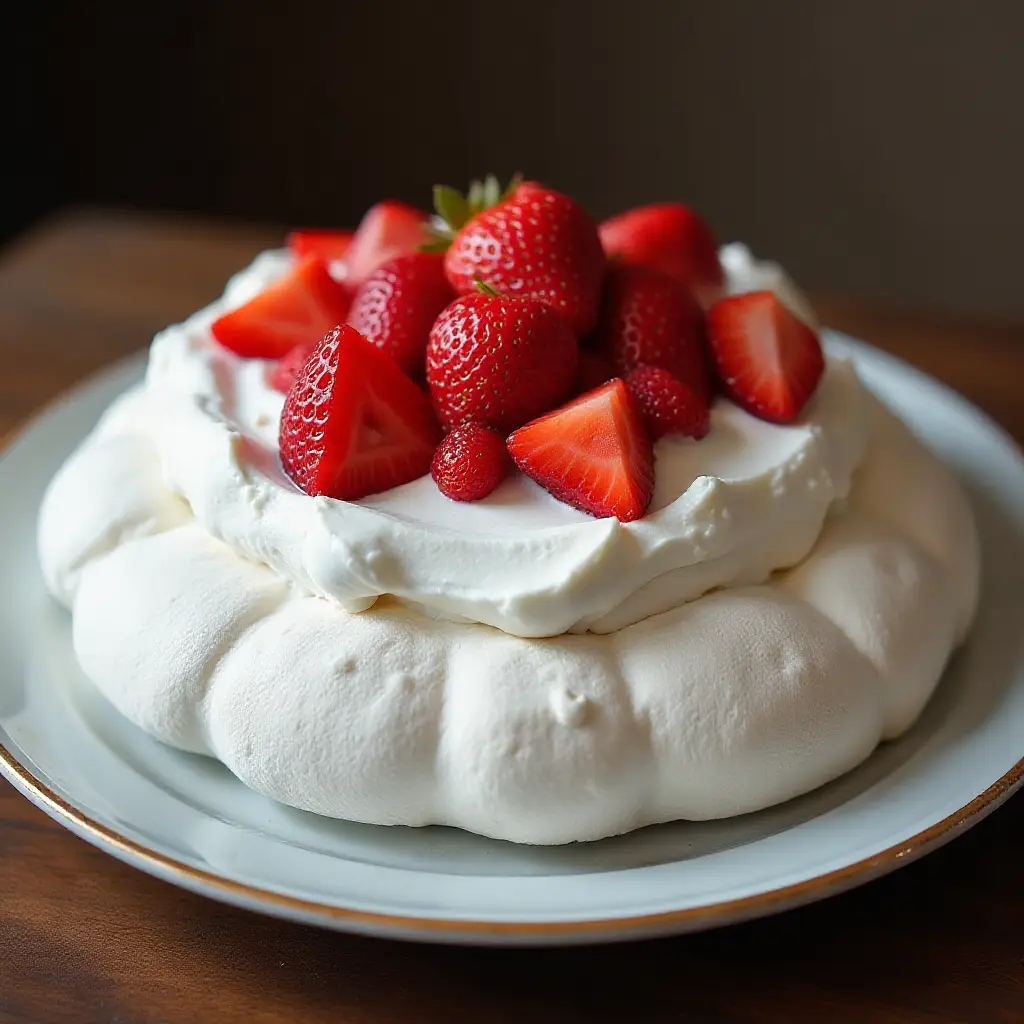 Strawberry Pavlova