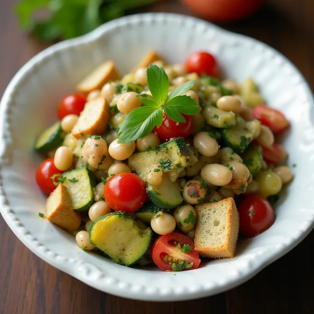 Cannellini Bean Salad with Pesto